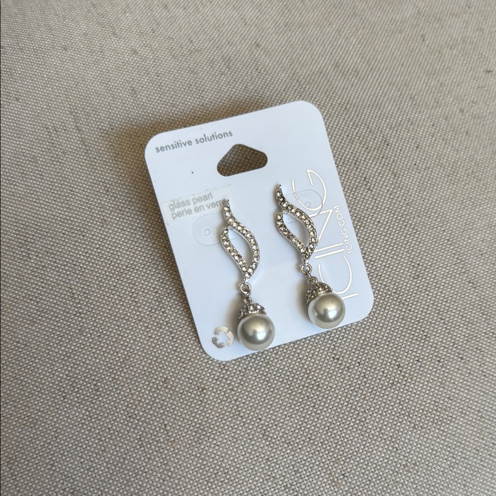 Silver and Pearl Earrings